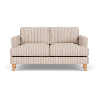 Large 2 Seater Sofa - Flax - Kingham Stripe