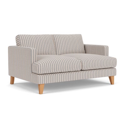 Large 2 Seater Sofa - Indigo - Kingham Stripe
