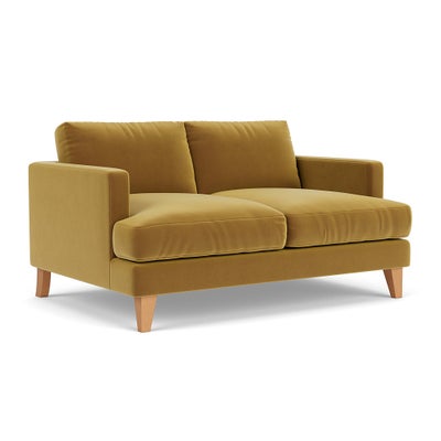 Large 2 Seater - Mustard - Matt Velvet