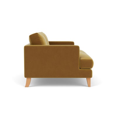 Large 2 Seater - Mustard - Matt Velvet