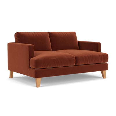 Large 2 Seater - Brick - Matt Velvet