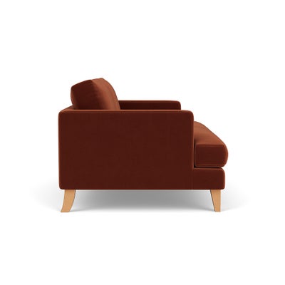 Large 2 Seater - Brick - Matt Velvet
