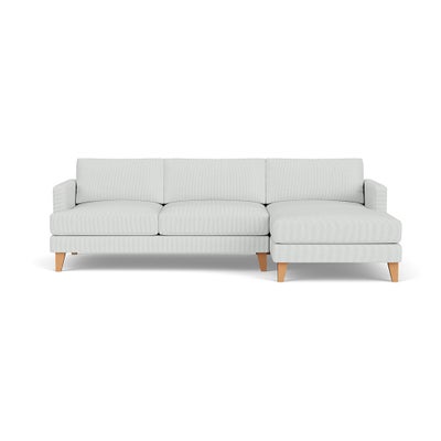 Chaise Large Right Hand - Duck Egg - Broadway Stripe