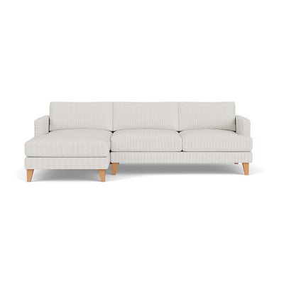 Chaise Large Left Hand - Grey - Broadway Stripe