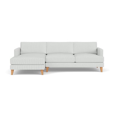 Chaise Large Left Hand - Duck Egg - Broadway Stripe