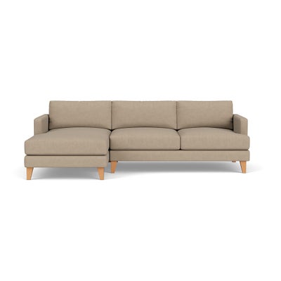 Chaise Large Left Hand - Natural - House Linen Mix