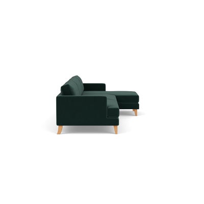 Chaise Extra Large Right Hand - Lake - Matt Velvet