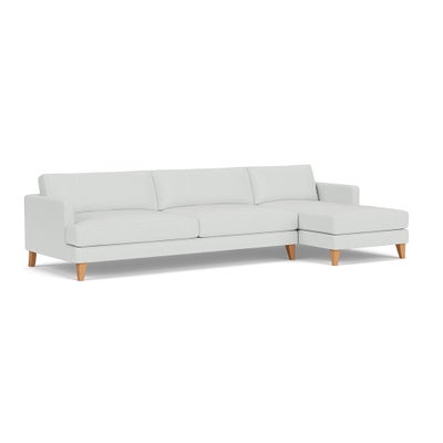 Chaise Extra Large Right Hand - Duck Egg - Broadway Stripe