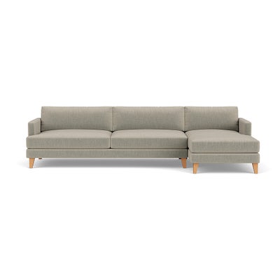 Chaise Extra Large Right Hand - Natural - Eco Chenille