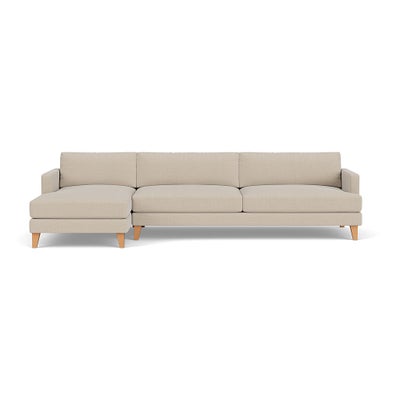 Chaise Extra Large Left Hand - Natural - Rustic weave