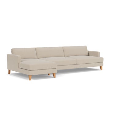 Chaise Extra Large Left Hand - Natural - Rustic weave