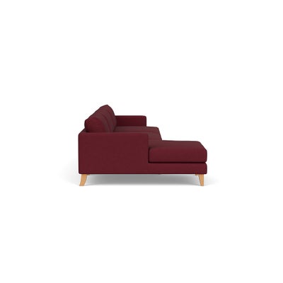 Chaise Extra Large Left Hand - Rosehip - House linen mix