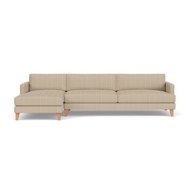 Chaise Extra Large Left Hand - Natural - Compton Stripe