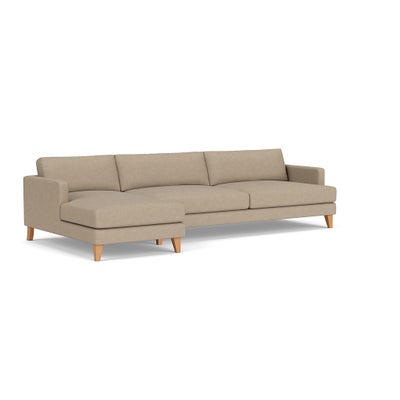 Chaise Extra Large Left Hand - Natural - House Linen Mix