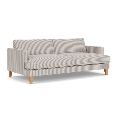4 Seater Sofa - Indigo - Kingham Stripe