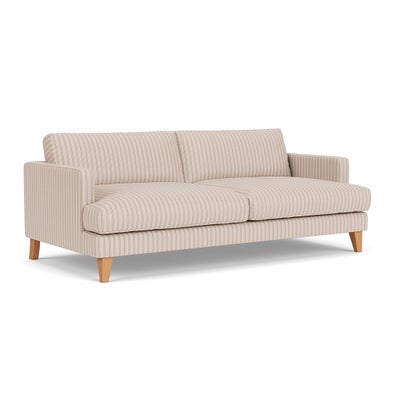 4 Seater Sofa - Flax - Kingham Stripe