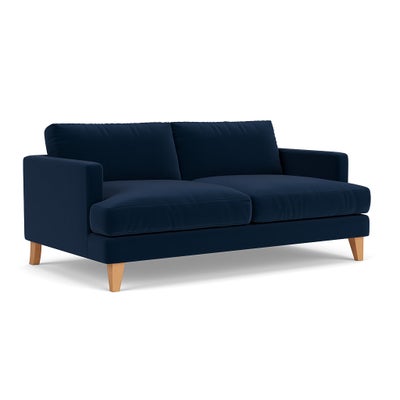 3 Seater - Deep blue - Matt Velvet