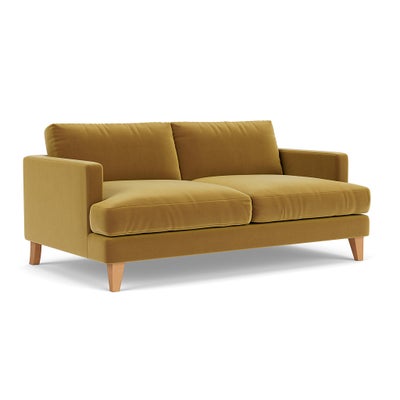 3 Seater - Mustard - Matt Velvet