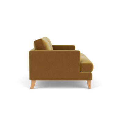 3 Seater - Mustard - Matt Velvet