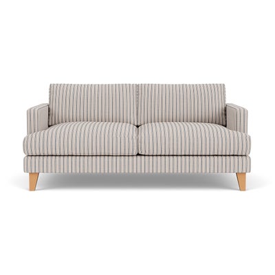 3 Seater Sofa - Indigo - Kingham Stripe