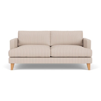 3 Seater Sofa - Flax - Kingham Stripe