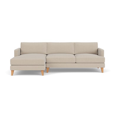 Chaise Large Left Hand - Natural - Rustic weave