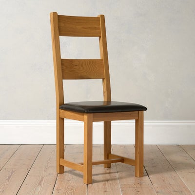 Ladderback Chair - Leather Seat Pad