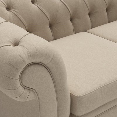 3 Seater - Natural - House Linen Mix