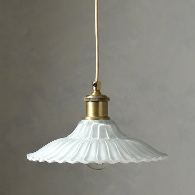 Mia Scalloped Glass Ceiling Pendant