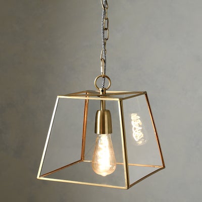 Loxley Small Ceiling Pendant Antique Brass