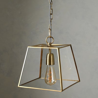 Loxley Small Ceiling Pendant Antique Brass