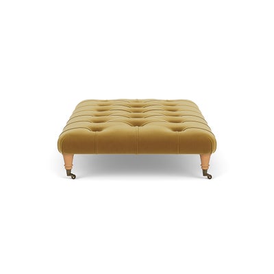 Foot Stool - Mustard - Matt Velvet
