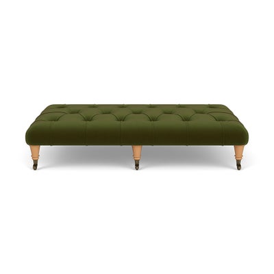 Foot Stool - Forest Green - Matt Velvet