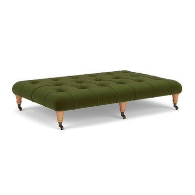 Foot Stool - Forest Green - Matt Velvet