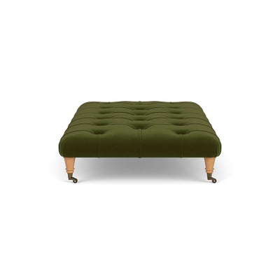 Foot Stool - Forest Green - Matt Velvet