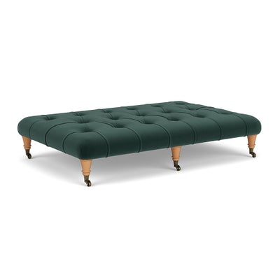 Foot Stool - Lake - Matt Velvet