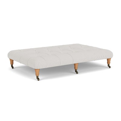 Foot Stool - Grey - Broadway Stripe