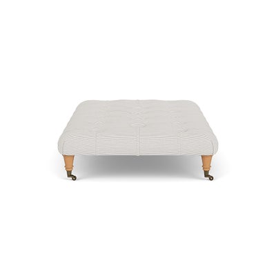 Foot Stool - Grey - Broadway Stripe