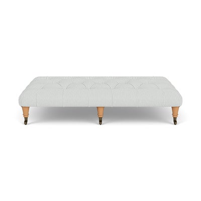 Foot Stool - Duck Egg - Broadway Stripe