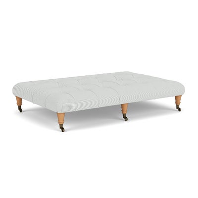 Foot Stool - Duck Egg - Broadway Stripe