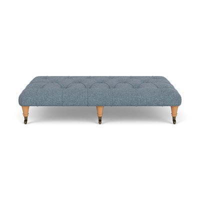 Foot Stool - Mid Blue - Aquaclean Oxford