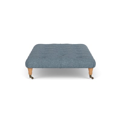 Foot Stool - Mid Blue - Aquaclean Oxford