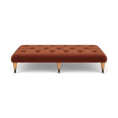 Foot Stool - Brick - Matt Velvet