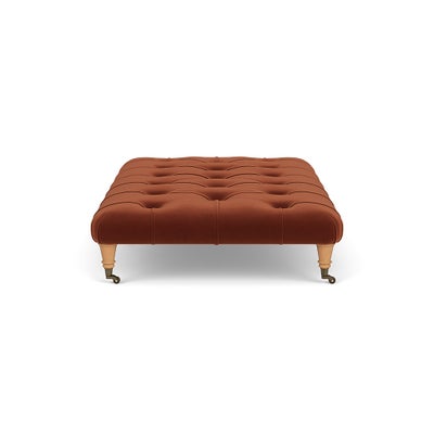 Foot Stool - Brick - Matt Velvet