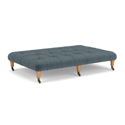 Foot Stool - Teal - Eco Chenille
