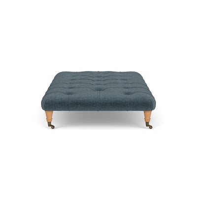 Foot Stool - Teal - Eco Chenille