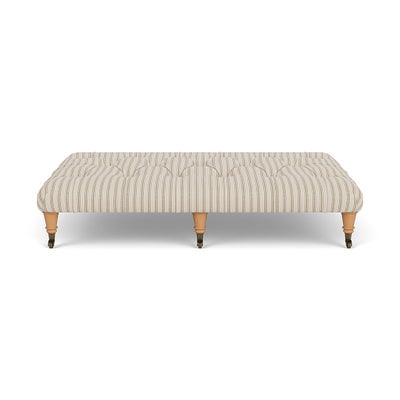Foot Stool - Sage - Kingham Stripe
