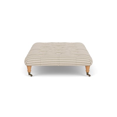 Foot Stool - Sage - Kingham Stripe