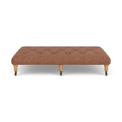 Foot Stool - Brick Marl - Aquaclean Oxford