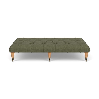 Foot Stool - Fern - Luxury Italian Linen